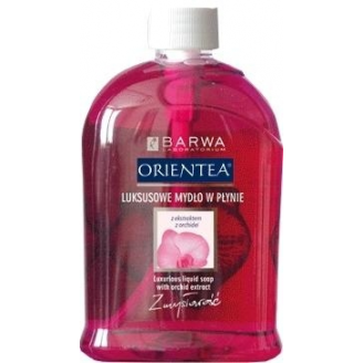 BARWA ORIENTEA - LUKSUSOWE MYDŁO W PŁYNIE Z EKSTRAKTEM Z ORCHIDEI ZAPAS