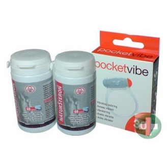 NATURSTERON 2 OPAKOWANIA PO 60 KAPSUŁEK + NAKŁADKA WIBRACYJNA POCKET VIBE