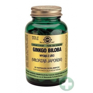 SOLGAR MIŁORZĄB JAPOŃSKI - GINKGO BILOBA 60 KAPSUŁEK