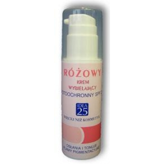 IDEA 25 RÓŻOWA - KREM WYBIELAJĄCY SPF 20