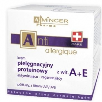 MINCER ANTIALLERGIQUE CARE - KREM PIELĘGNACYJNO-PROTEINOWY Z WITAMINAMI A + E