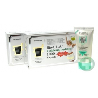 BIO-CLA Z ZIELONĄ HERBATĄ 60 KAPS. x 2 OPAKOWANIA + SERUM WYSZCZUPLAJĄCE GRATIS