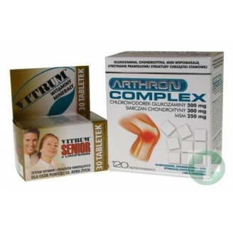 ARTHRON COMPLEX 120 TABLETEK + VITRUM SENIOR W ZESTAWIE TANIEJ !