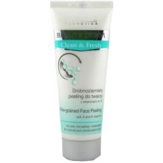 EVELINE BEAUTY DERM -  DROBNOZIARNISTY PEELING DO TWARZY