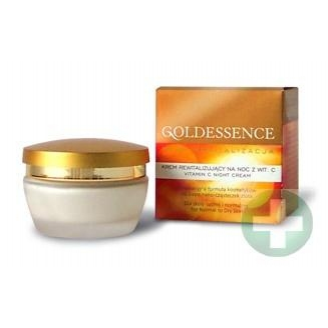 GOLDESSENCE NANO-ACTIVE KREM ODŻYWCZY NA NOC Z WITAMINĄ C 50 ML