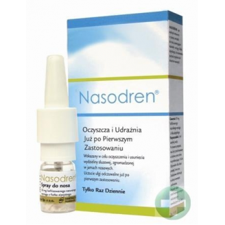 NASODREN AEROZOL DO NOSA ZESTAW (50 MG LIOFILIZATU + 5 ML ROZPUSZCZALNIKA)