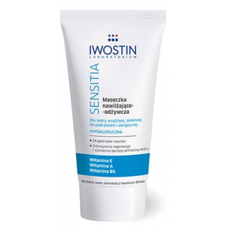 Iwostin Sensitia, Maseczka nawilżająco - odżywcza, 50 ml