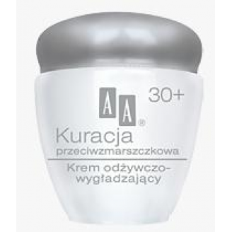 AA KURACJA PRZECIWZMARSZCZKOWA 30+ KREM ODŻYWCZO-WYGŁADZAJĄCY PÓŁTŁUSTY