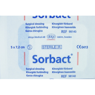 SORBACT OPATRUNEK CHIRURGICZNY (SURGICAL) 5 x 7,2CM 1 SZT.