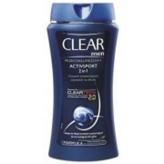 Clear Szampon do włosów Przeciwłupieżowy Activesport 2w1 dla mężczyzn 400ml