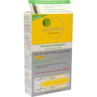 GARNIER IPS UJĘDRNIANIE - KURACJA ANTYCELLULITOWA S.O.S. 14 DNI W AMPUŁKACH
