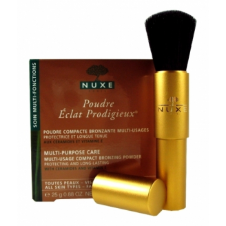NUXE PRODIGIEUX ECLAT - KOMPAKTOWY PUDER BRĄZUJĄCY DLA TWARZY I CIAŁA 25 G