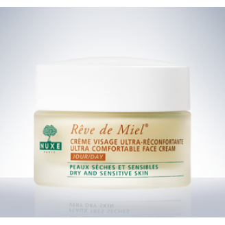 NUXE REVE DE MIEL CREME VISAGE ULTRA - ULTRAKOMFORTOWY KREM DO TWARZY NA DZIEŃ 50 ML