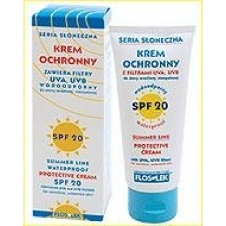FLOS-LEK SERIA SŁONECZNA - KREM OCHRONNY SPF 20 WODOODPORNY