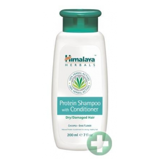 HIMALAYA HERBALS - SZAMPON PROTEINOWY Z ODŻYWKĄ DO WŁOSÓW SUCHYCH I ZNISZCZONYCH