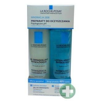 LA ROCHE PHYSIOLOGIQUE - PREPARATY DO DEMAKIJAŻU FIZJOLOGICZNE pH 2 x 200 ML