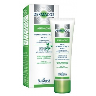 FARMONA DERMACOS ANTI - ACNE - KREM NORMALIZUJĄCY NA NOC Z WYCIĄGIEM Z BOROWINY