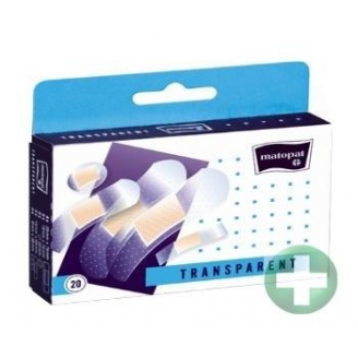 PLASTRY ZESTAW TRANSPARENT, 20 SZTUK