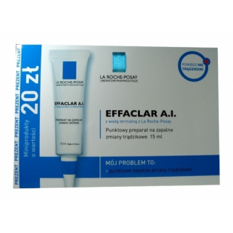 LA ROCHE EFFACLAR AI PREPARAT NA ZAPALNE ZMIANY SKÓRNE KREM 15 ML + MINIPRODUKTY!