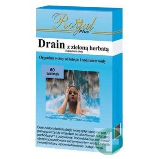 ROYAL PLUS DRAIN Z ZIELONA HERBATĄ 60 TABL.