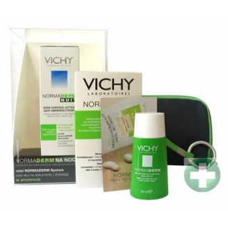 VICHY NORMADERM KREM NIEDOSKONAŁOŚCI SKÓRY NA NOC + ETUI + MINI PRODUKTY !