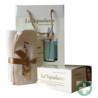LA SQUALANA 50 ML Z EKSLUZYWNYM RĘCZNIKIEM DO ZABIEGÓW ODMŁADZAJĄCYCH