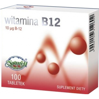 Witamina B-12, 10 mcg, 100 tabletek