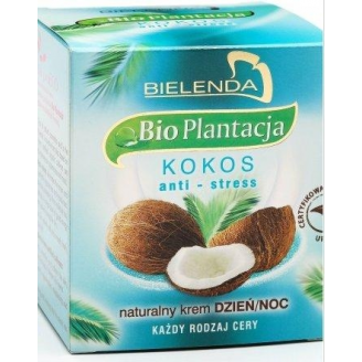 BIELENDA BIO PLANTACJA KOKOS - NATURALNY KREM NA DZIEŃ I NA NOC
