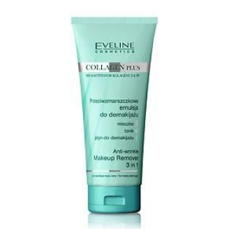 EVELINE COLLAGEN PLUS - PRZECIWZMARSZCZKOWA EMULSJA DO DEMAKIJAŻU 3 W 1