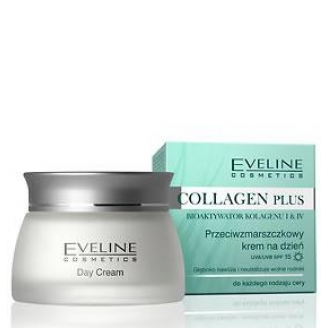 EVELINE COLLAGEN PLUS - PRZECIWZMARSZCZKOWY KREM NA DZIEŃ UVA/UVB SPF 15