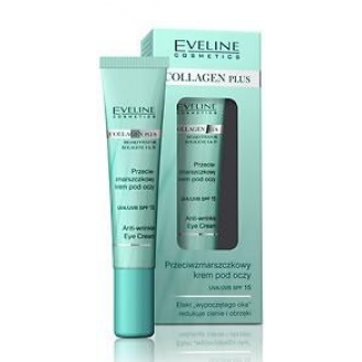 EVELINE COLLAGEN PLUS - PRZECIWZMARSZCZKOWY KREM POD OCZY UVA/UVB SPF 15