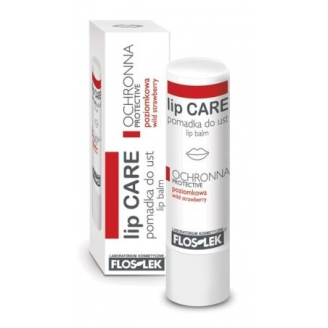 FLOS-LEK LIP CARE - POMADKA OCHRONNA POZIOMKOWA