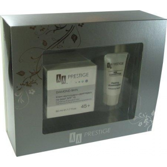 AA PRESTIGE DIAMOND SKIN 45+ - ZESTAW KREM NA DZIEŃ + PEELING 16 ZŁ TANIEJ!