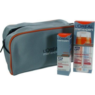L'OREAL MEN EXPERT VITA LIFT ZESTAW ŻEL-KREM + KREM POD OCZY + KOSMETYCZKA
