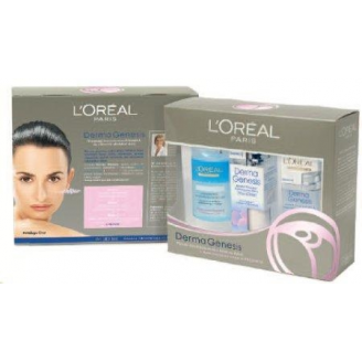 L'OREAL DERMA GENESIS ZESTAW PŁYN DO DEMAKIJAŻU + KREM NA DZIEŃ + SERUM GRATIS