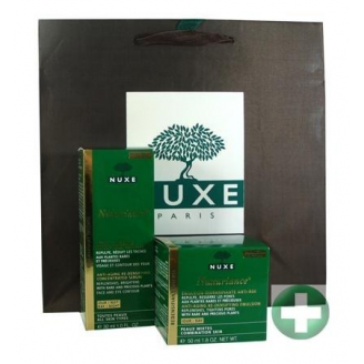 NUXE NUXURIANCE EMULSJA + SKONCENTROWANE SERUM + TOREBKA NA PREZENT