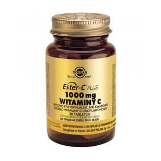 SOLGAR ESTER C 1000 MG WITAMINY C 30 KAPSUŁEK