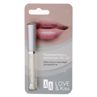 AA LOVE & KISS - ROZŚWIETLAJĄCY BŁYSZCZYK DO UST DIAMENTOWY BLASK 01
