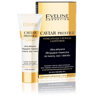 EVELINE CAVIAR PRESTIGE 45+ MASECZKA LIFTINGUJĄCA DO TWARZY, SZYI I DEKOLTU