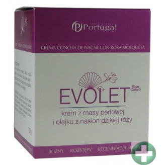 EVOLET KREM Z MASY PERŁOWEJ I OLEJKU Z NASION DZIKIEJ RÓŻY 120 G