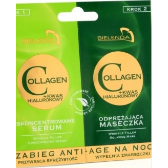 Bielenda Collagen + Kwas hialuronowy serum + maseczka