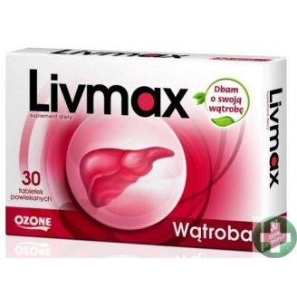 OZONE LIVMAX - PRAWIDŁOWE FUNKSJONOWANIE WĄTROBY 30 TABLETEK