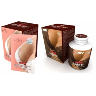 BUST UP ZESTAW - KURACJA POWIĘKSZAJĄCA BIUST 30 TABL. + SERUM DO BIUSTU 15 SASZ.