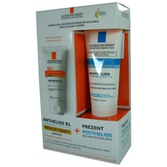 LA ROCHE ANTHELIOS XL KREM 50+ BARWIĄCY 50 ML+POSTHELIOS BALSAM PO OPALANIU 40ML
