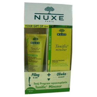 NUXE TONIFIC MINCEUR OLIWKA DO MASAŻU WYSZCZUPLAJĄCEGO 100 ML + PEELING DO CIAŁA