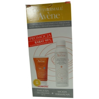 AVENE SUN EMULSJA DO OPALANIA SPF 30 + WODA TERMALNA GRATIS