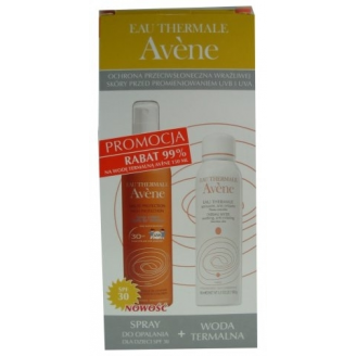 AVENE SUN SPRAY DO OPALANI DLA DZIECI SPF 30 + WODA TERMALNA GRATIS