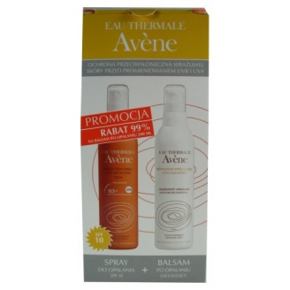 AVENE SUN SPRAY DO OPALANIA SPF 10 + BALSAM PO OPALANIU GRATIS