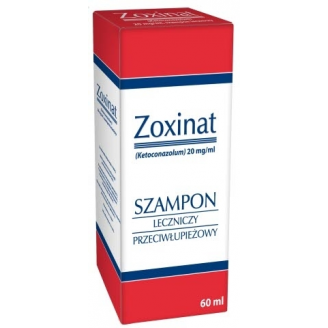 ZOXINAT PRZECIWŁUPIEŻOWY SZAMPON LECZNICZY 20 MG/1 ML 60 ML