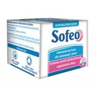 SOFEO KREM ANTYSEPTYCZNY NA ODPARZENIA DLA NIEMOWLĄT I DZIECI 60 G